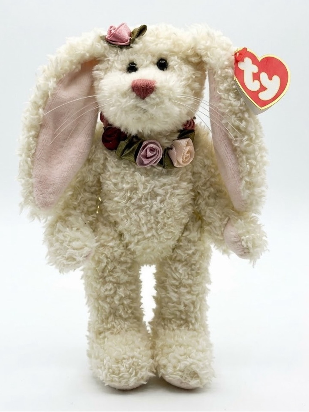Ty Attic Treasures “Rosalyne” The Bunny Rabbit & Roses Plush